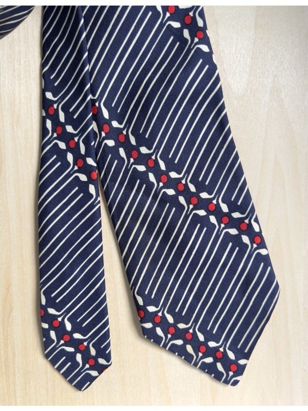 Vintage Silk Tiecrafters Custom Crafted Neck Tie Navy Blue
